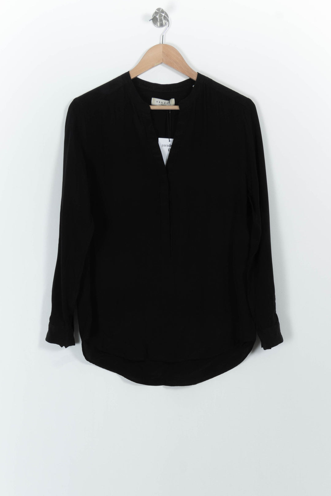 Blouse Noire - Taille M/38 de la marque Sandro | PARAD52174 - Vendu par Paradigme - Image 2