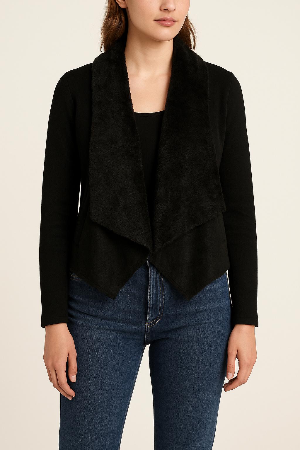 Veste Noire - Taille S/36 de la marque The Kooples | PARAD52179 - Vendu par Paradigme - Image 1