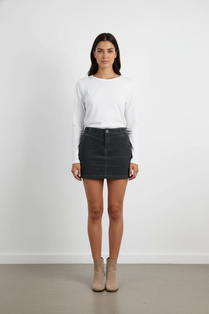 Jupe Courte Grise - Taille S/36