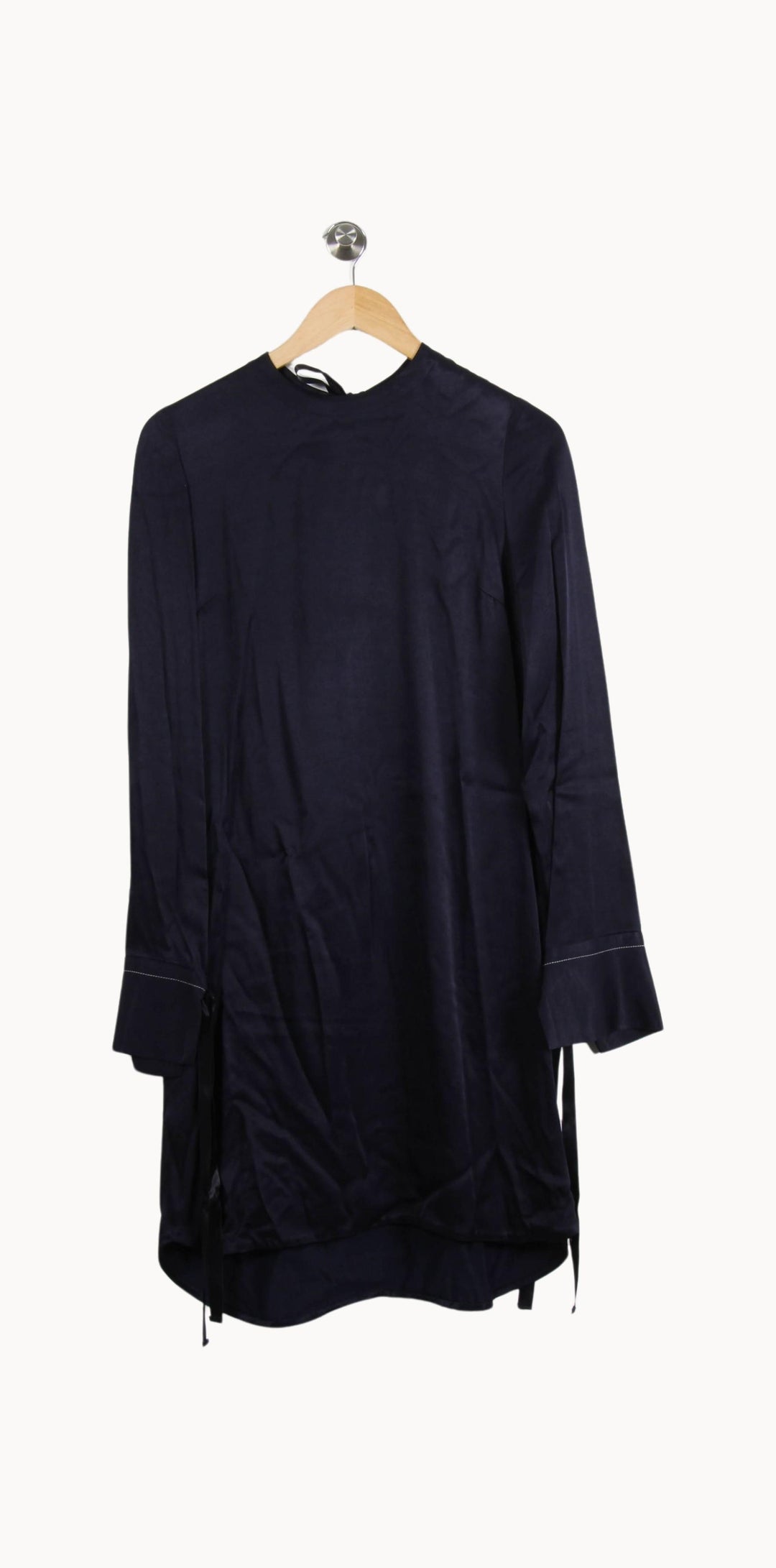 Robe Droite Bleue - Taille L/40 de la marque Sandro | PARAD52191 - Vendu par Paradigme - Image 4