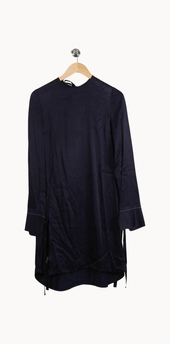 Robe Droite Bleue - Taille L/40 de la marque Sandro | PARAD52191 - Vendu par Paradigme - Image 4