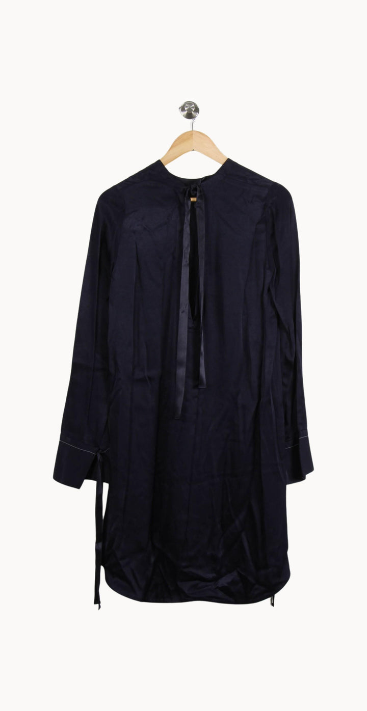 Robe Droite Bleue - Taille L/40 de la marque Sandro | PARAD52191 - Vendu par Paradigme - Image 2