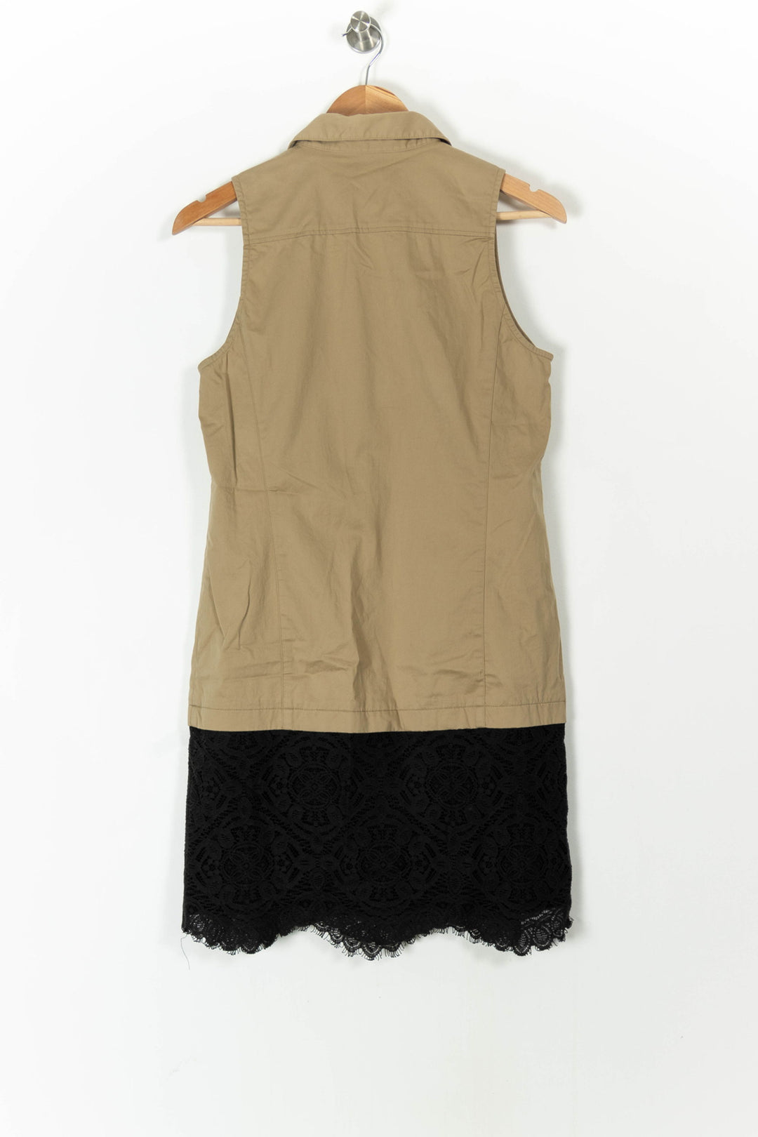 Robe Sans Manches Beige et Noire - Taille M/38 de la marque Comptoir des Cotonniers | PARAD52201 - Vendu par Paradigme - Image 4
