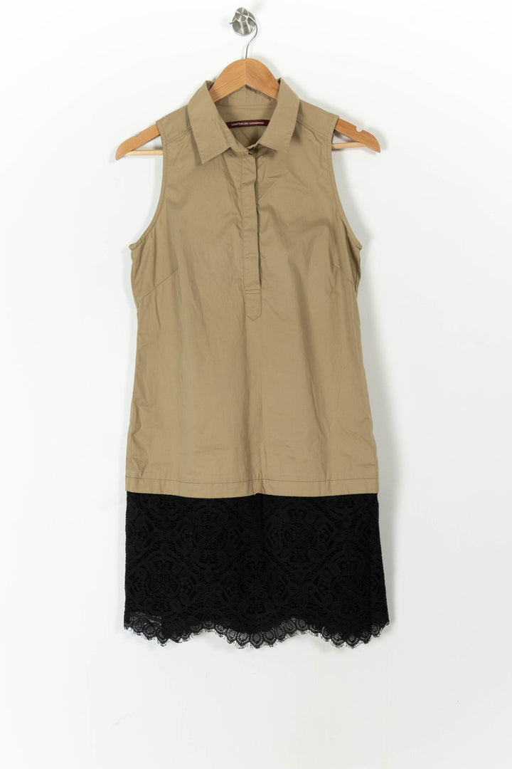 Robe Sans Manches Beige et Noire - Taille M/38 de la marque Comptoir des Cotonniers | PARAD52201 - Vendu par Paradigme - Image 2