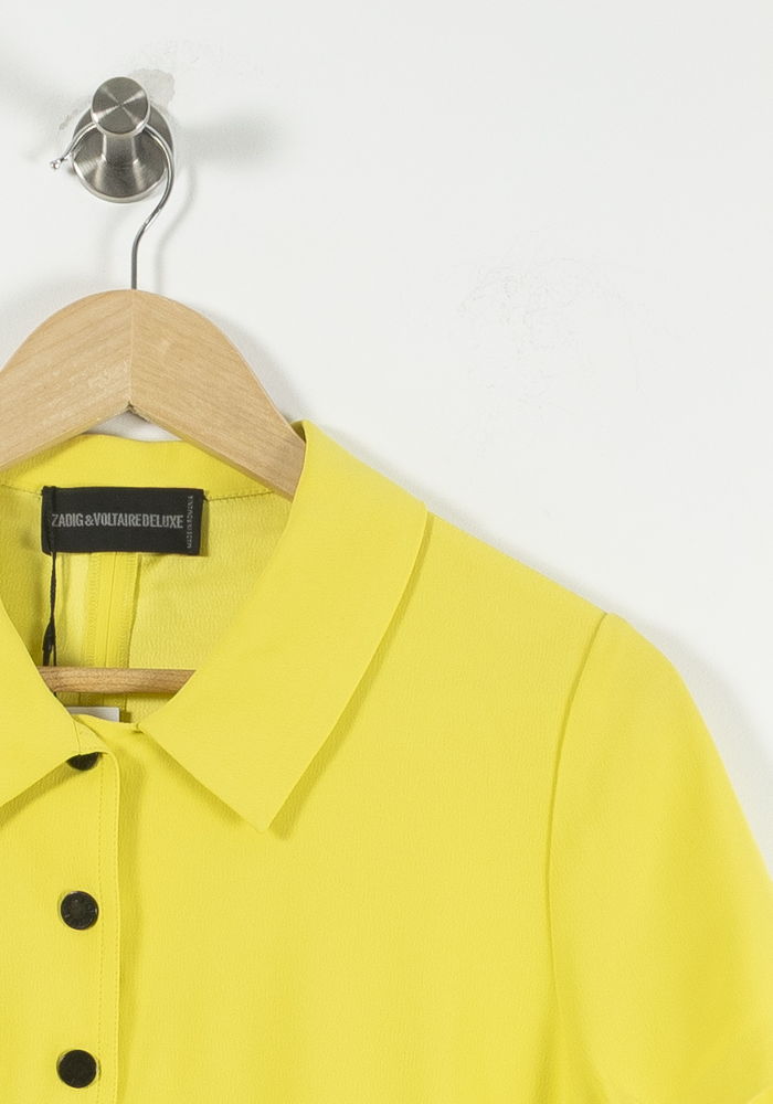 Robe Chemise Jaune - Taille M/38 de la marque Zadig&Voltaire | PARAD52218 - Vendu par Paradigme - Image 3