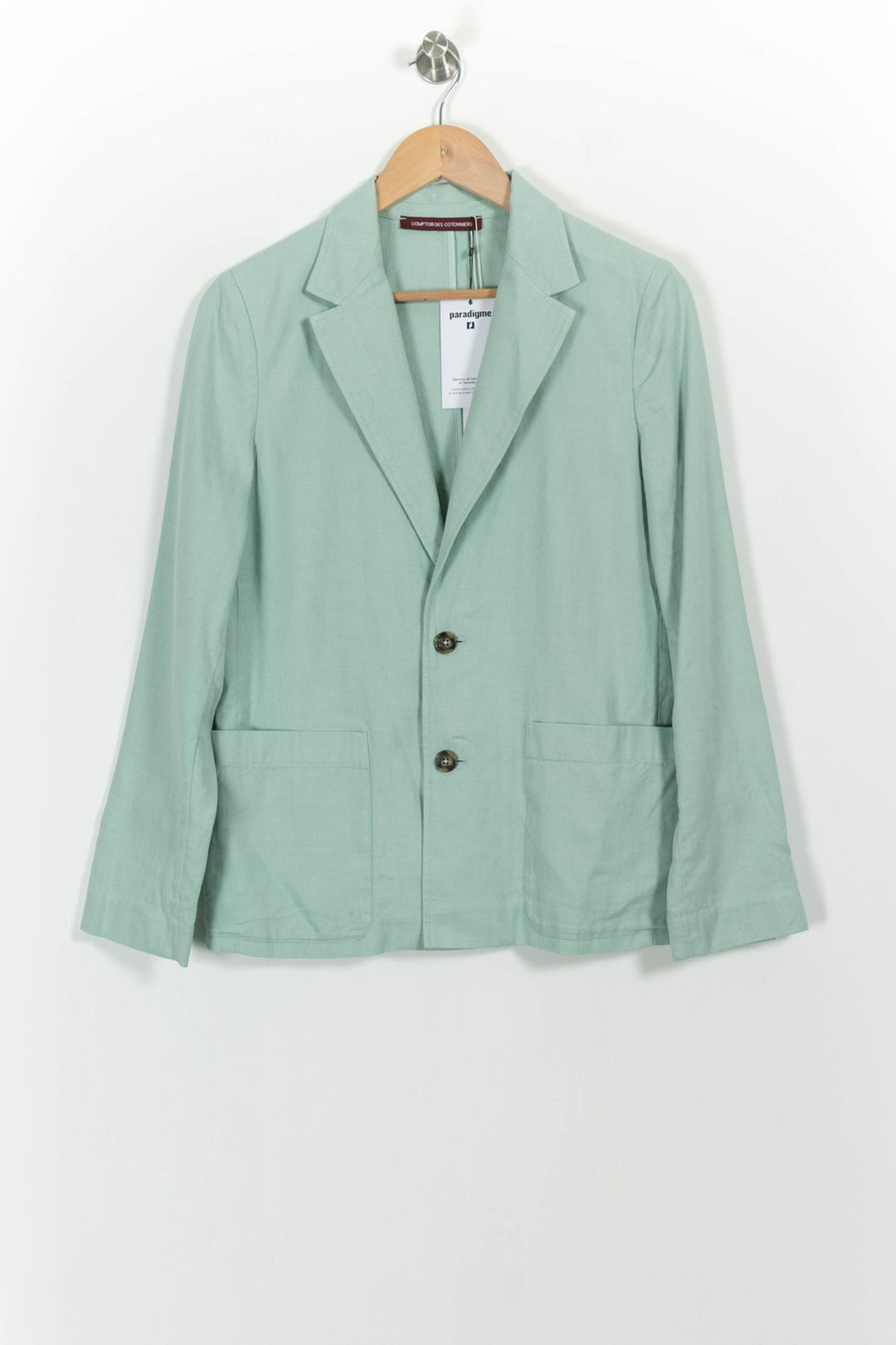 Blazer Vert - Taille M/38 de la marque Comptoir des Cotonniers | PARAD52225 - Vendu par Paradigme - Image 2