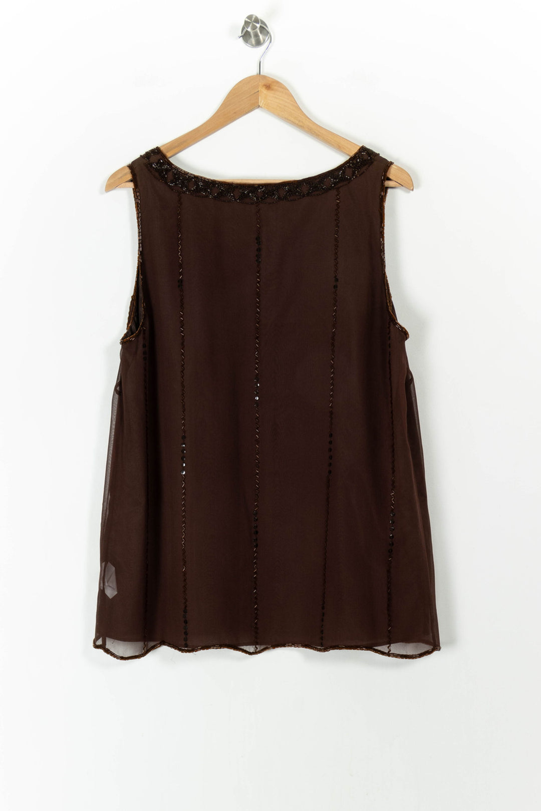 Débardeur Marron - Taille L/40 de la marque Marina Rinaldi | PARAD52238 - Vendu par Paradigme - Image 4