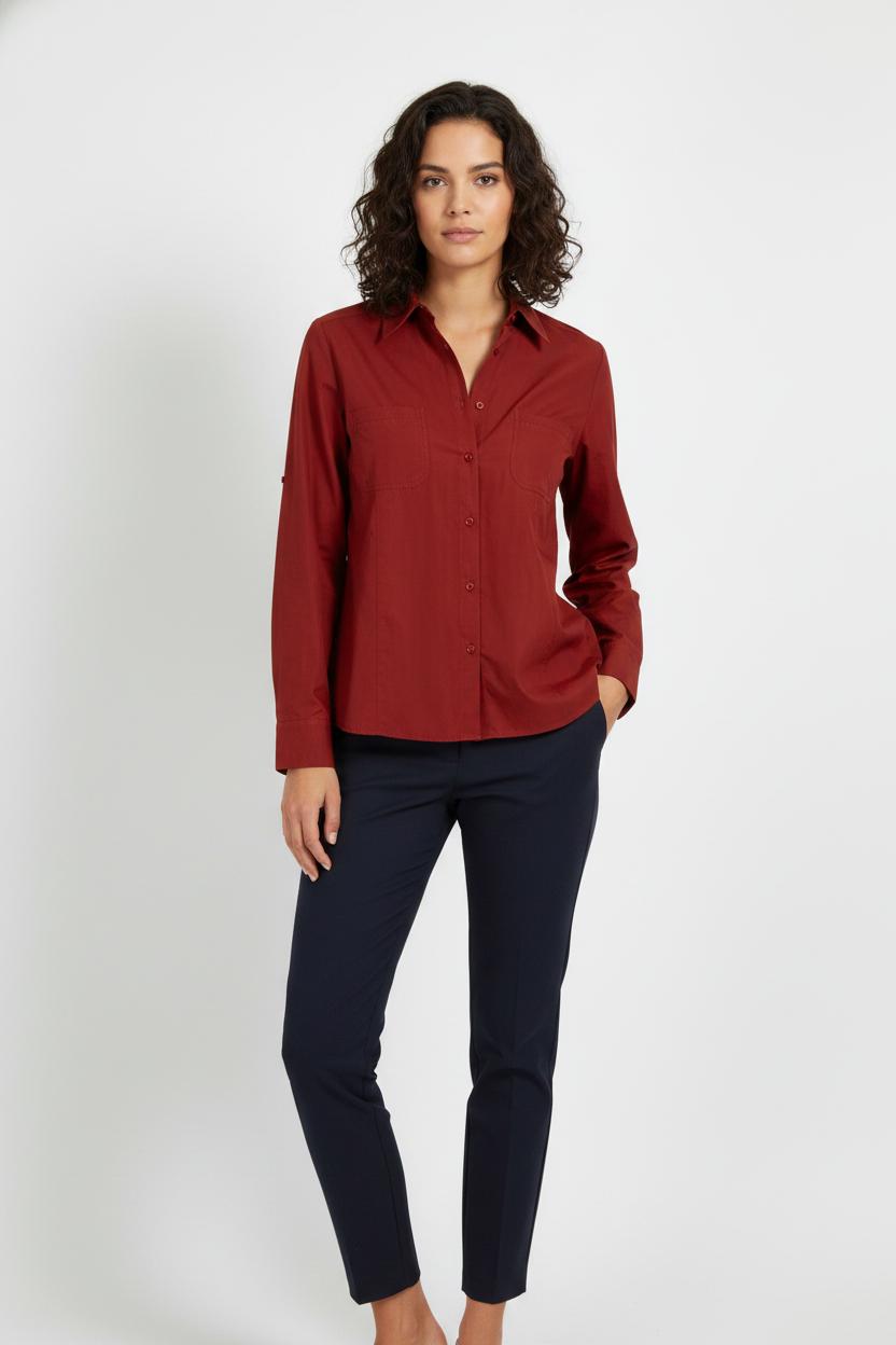 Chemise Bordeaux - Taille XXL/44 de la marque Marina Rinaldi | PARAD52239 - Vendu par Paradigme - Image 1