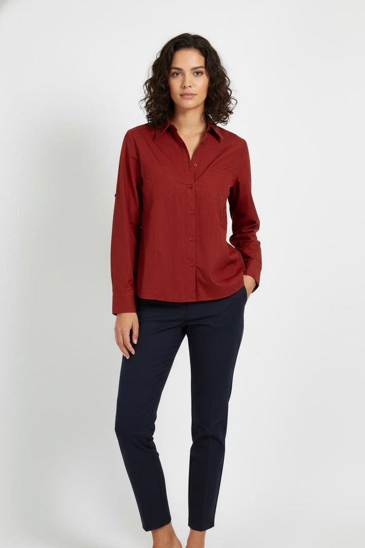 Chemise Bordeaux - Taille XXL/44 de la marque Marina Rinaldi | PARAD52239 - Vendu par Paradigme - Image 1