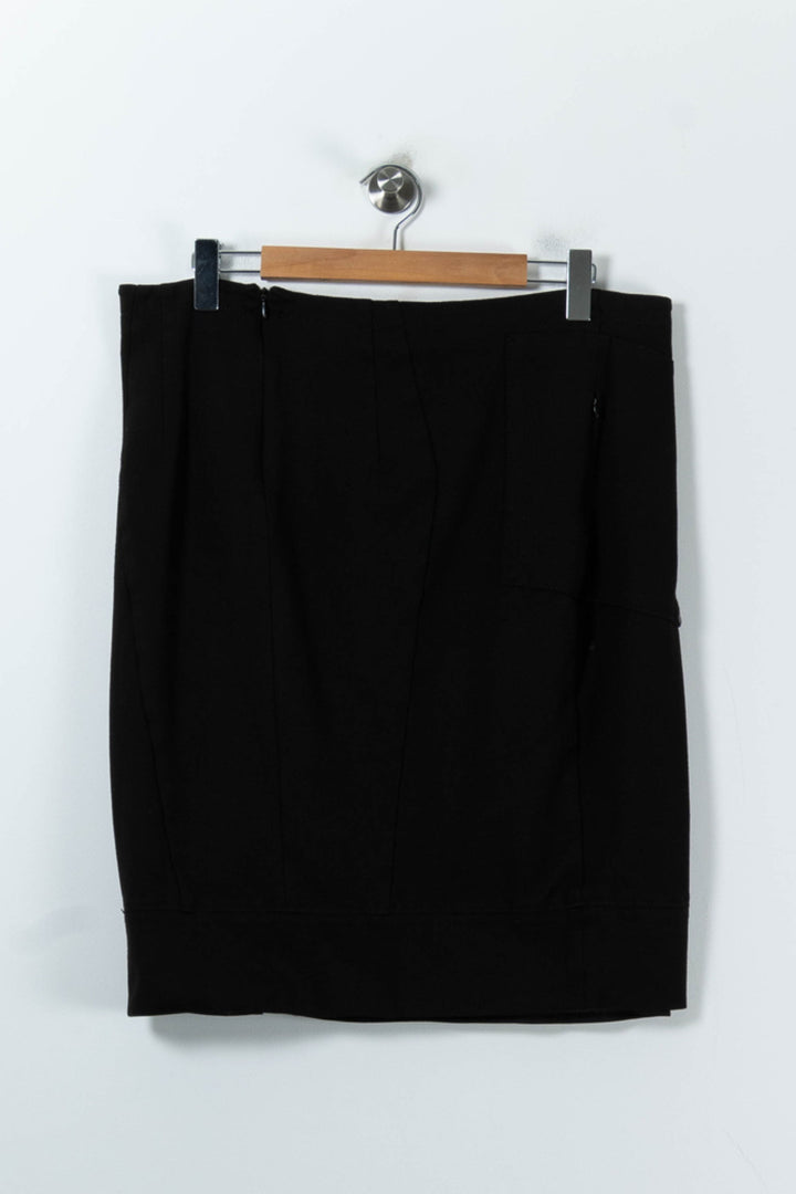 Jupe Droite Noire - Taille XXL/44 de la marque Marina Rinaldi | PARAD52240 - Vendu par Paradigme - Image 4