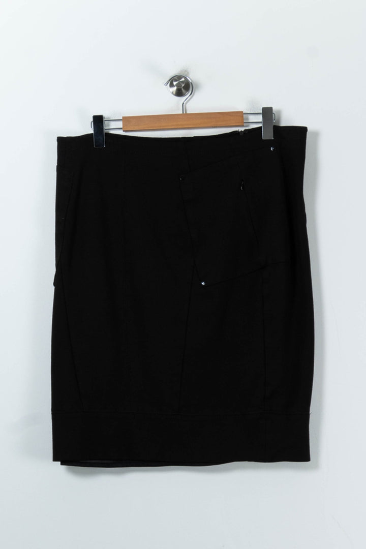 Jupe Droite Noire - Taille XXL/44 de la marque Marina Rinaldi | PARAD52240 - Vendu par Paradigme - Image 2