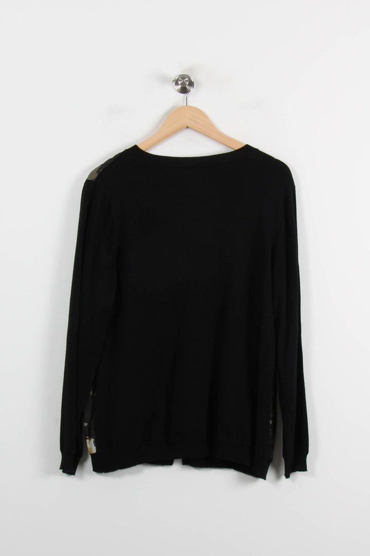 Cardigan Noir et Jaune - Taille M/38 de la marque Marina Rinaldi | PARAD52243 - Vendu par Paradigme - Image 4
