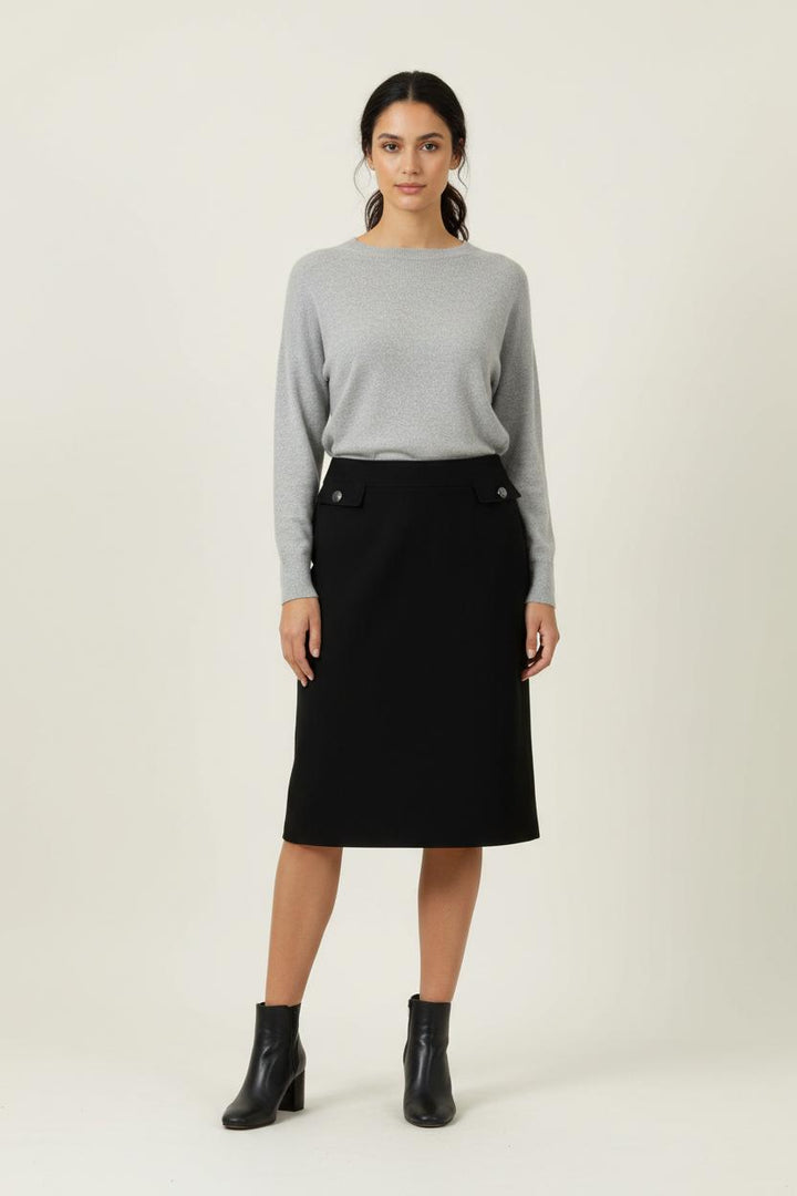 Jupe Droite Noire - Taille XXL/44 de la marque Marina Rinaldi | PARAD52249 - Vendu par Paradigme - Image 1