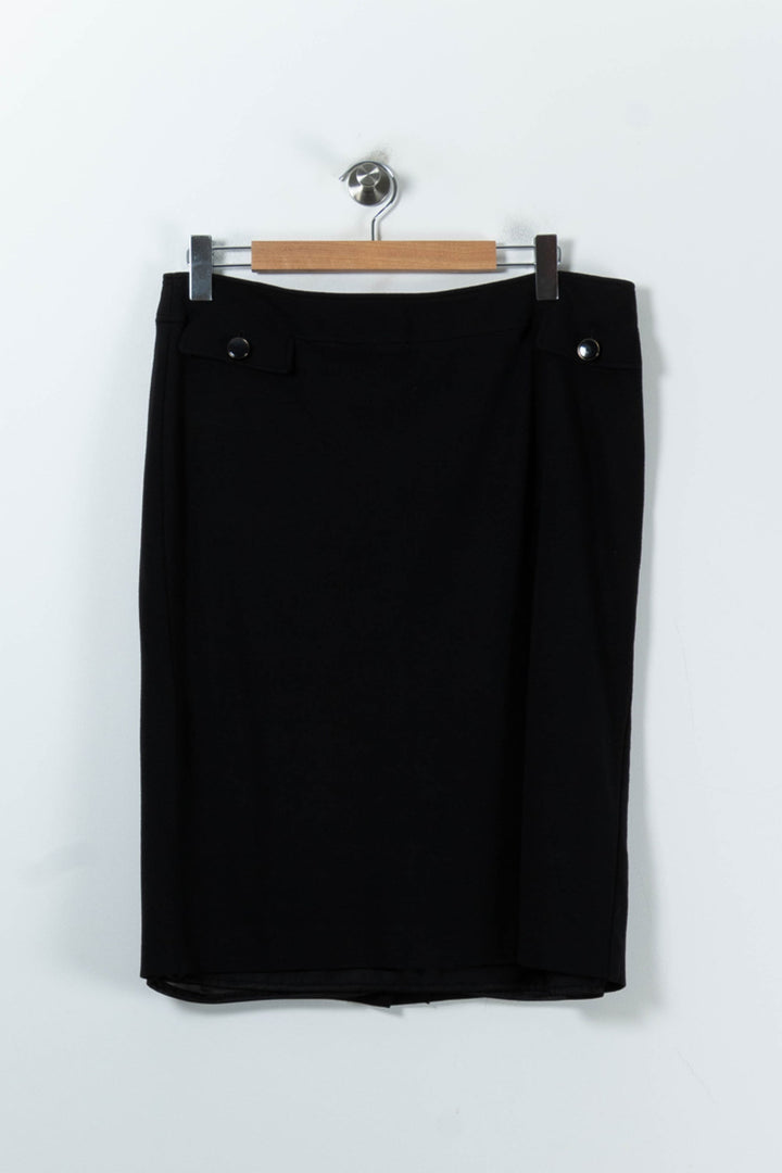 Jupe Droite Noire - Taille XXL/44 de la marque Marina Rinaldi | PARAD52249 - Vendu par Paradigme - Image 2