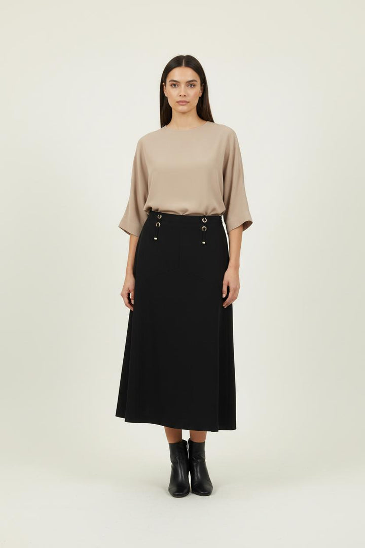 Jupe Longue Noire - Taille XXXL/46 de la marque Marina Rinaldi | PARAD52250 - Vendu par Paradigme - Image 1