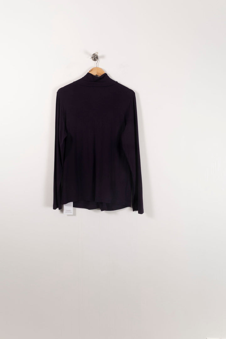 Blouse Violette - Taille M/38 de la marque Marina Rinaldi | PARAD52252 - Vendu par Paradigme - Image 4