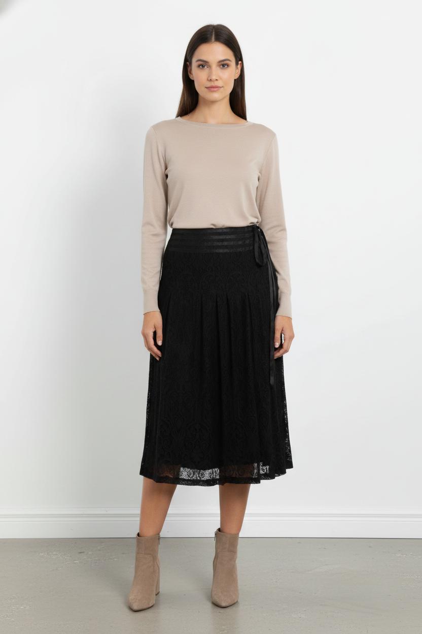 Jupe Longue Noire - Taille XXXL/46 de la marque Marina Rinaldi | PARAD52255 - Vendu par Paradigme - Image 1