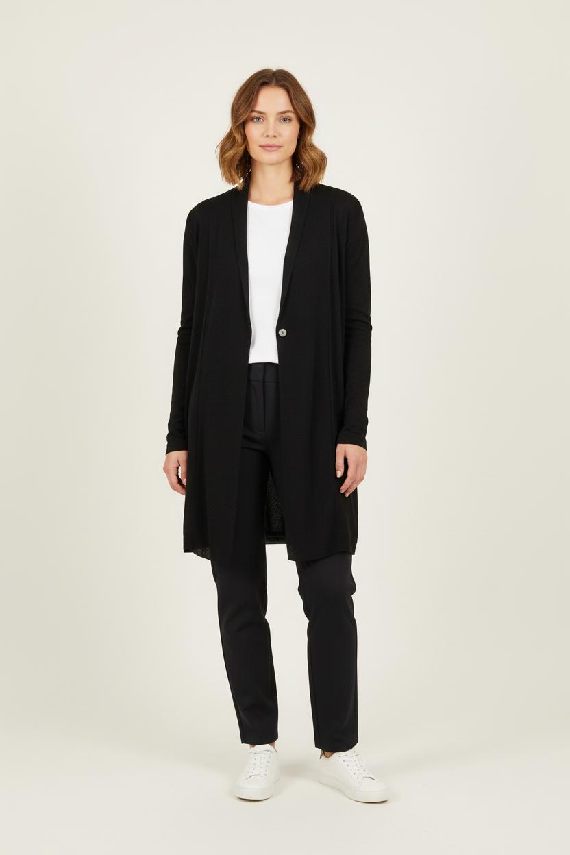 Cardigan Noir - Taille L/40 de la marque Marina Rinaldi | PARAD52256 - Vendu par Paradigme - Image 1