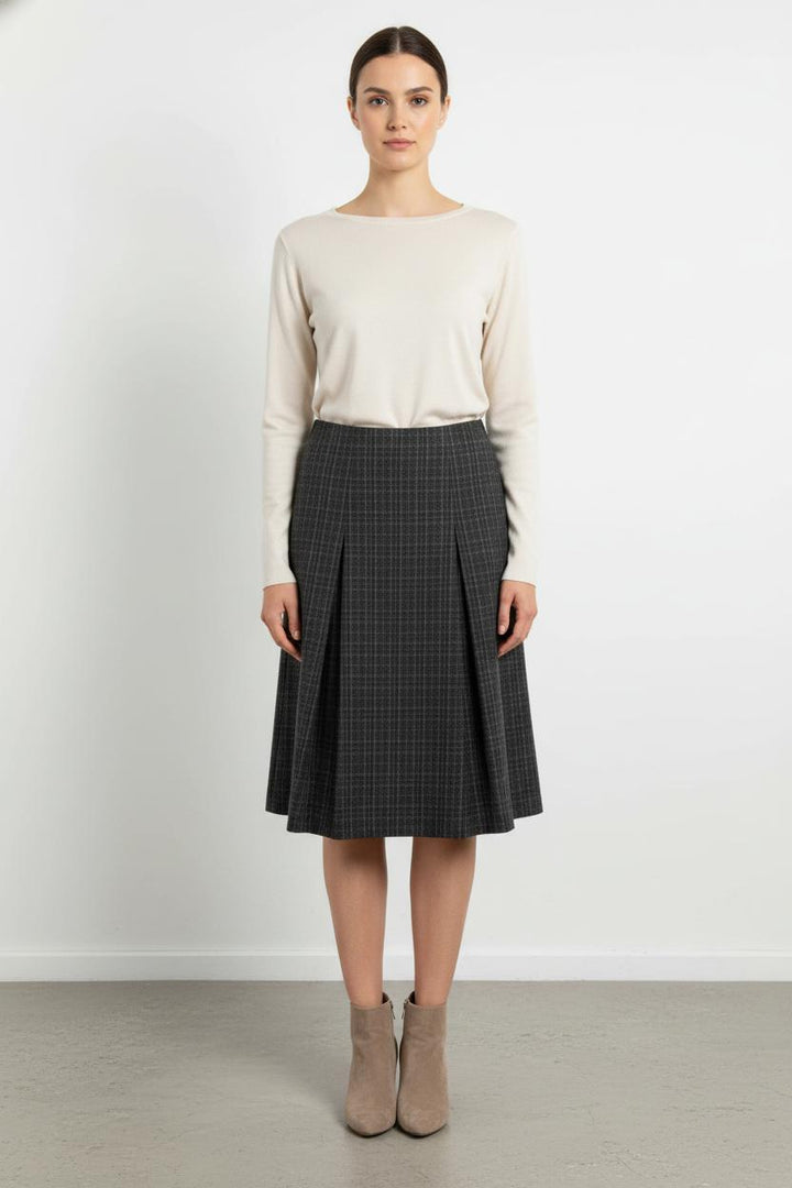 Jupe Plissée Grise - Taille XXL/44 de la marque Marina Rinaldi | PARAD52258 - Vendu par Paradigme - Image 1