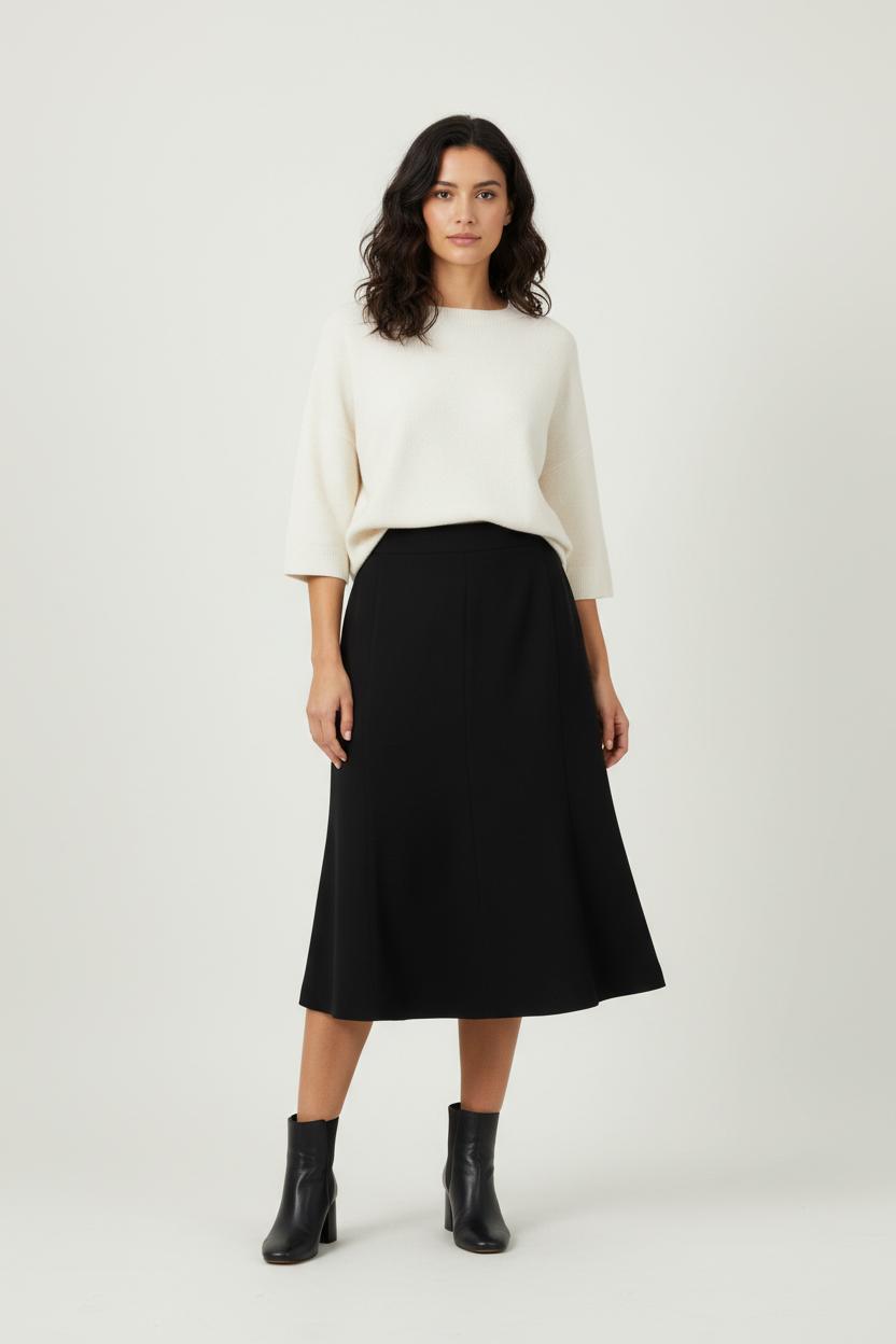 Jupe Midi Noire - Taille XXL/44 de la marque Marina Rinaldi | PARAD52259 - Vendu par Paradigme - Image 1
