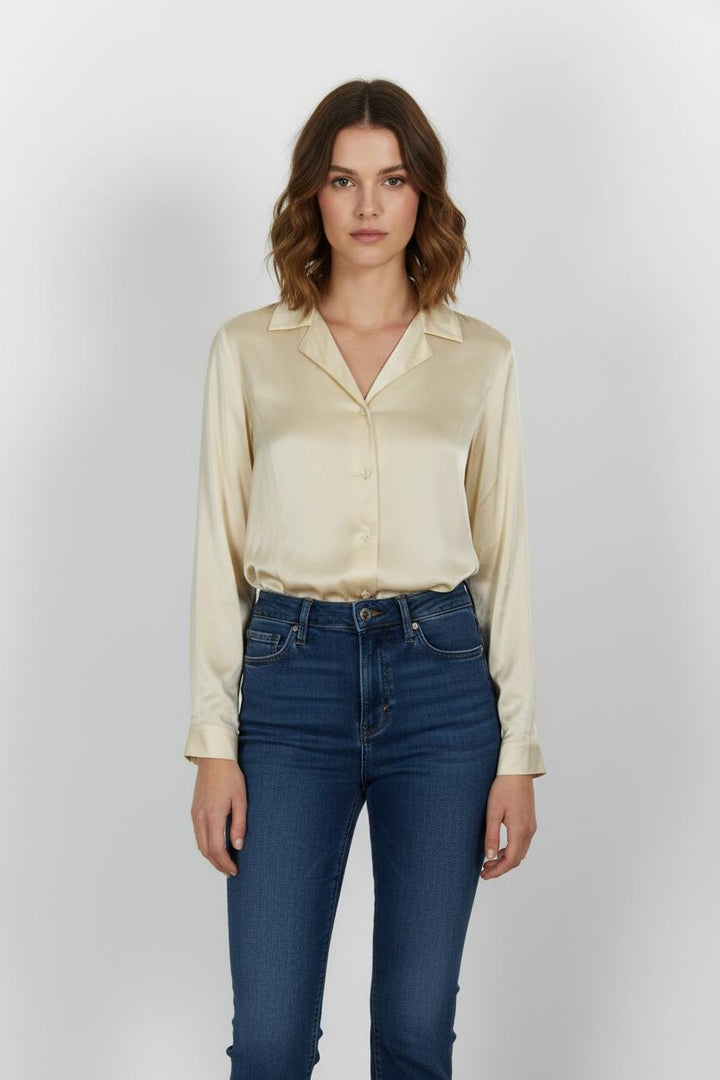 Chemise Beige - Taille L/40 de la marque Marina Rinaldi | PARAD52262 - Vendu par Paradigme - Image 1