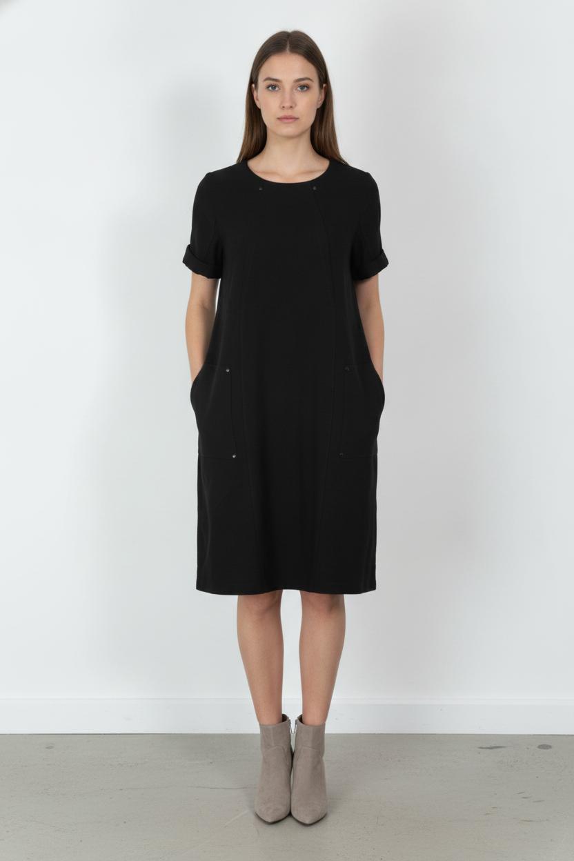 Robe noire - Taille L/40 de la marque Marina Rinaldi | PARAD52266 - Vendu par Paradigme - Image 1