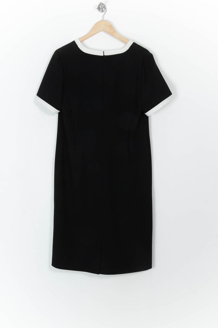 Robe droite noire et blanche - Taille XXL/44 de la marque Marina Rinaldi | PARAD52267 - Vendu par Paradigme - Image 4