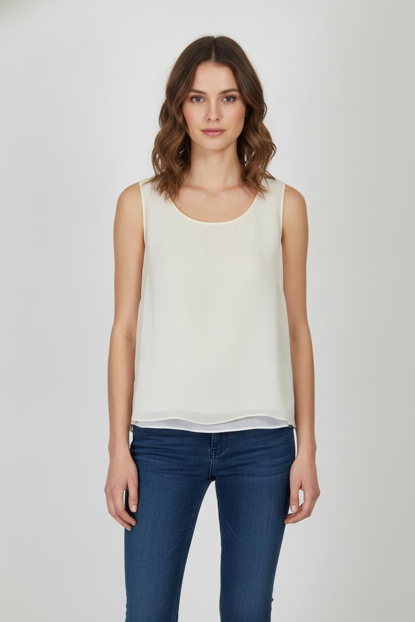 Débardeur Beige - Taille L/40 de la marque Marina Rinaldi | PARAD52270 - Vendu par Paradigme - Image 1