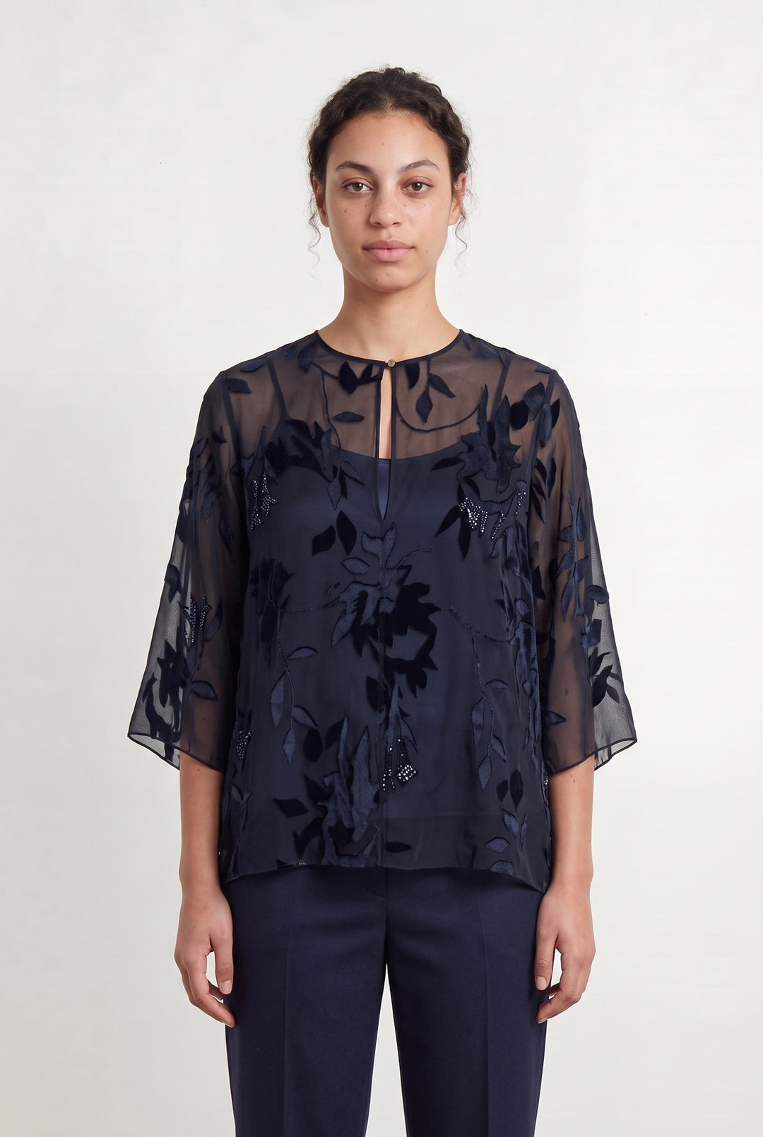 Blouse Bleue - Taille XL/42 de la marque Marina Rinaldi | PARAD52276 - Vendu par Paradigme - Image 1