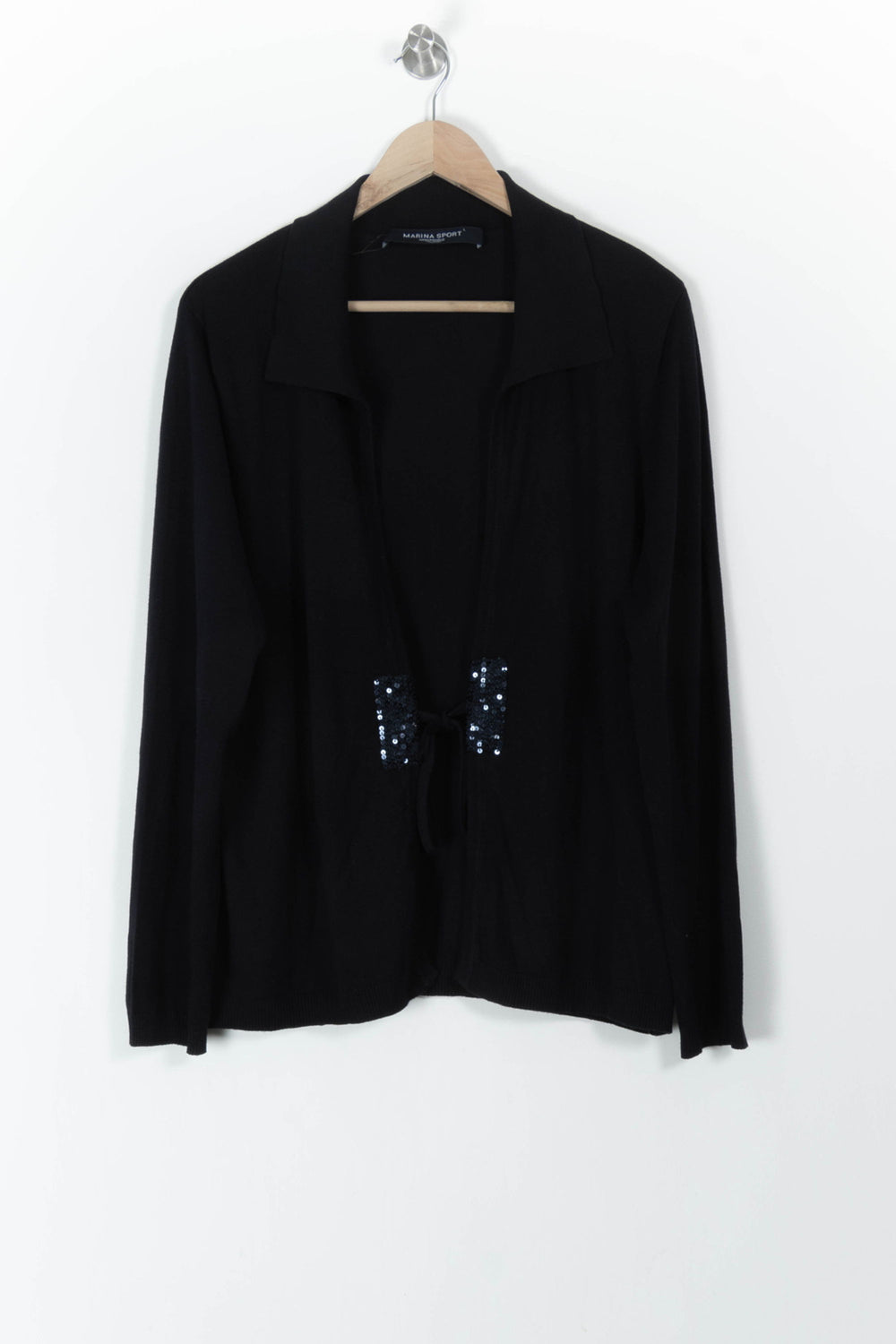 Cardigan Noir - Taille L/40 de la marque Marina Rinaldi | PARAD52301 - Vendu par Paradigme - Image 2