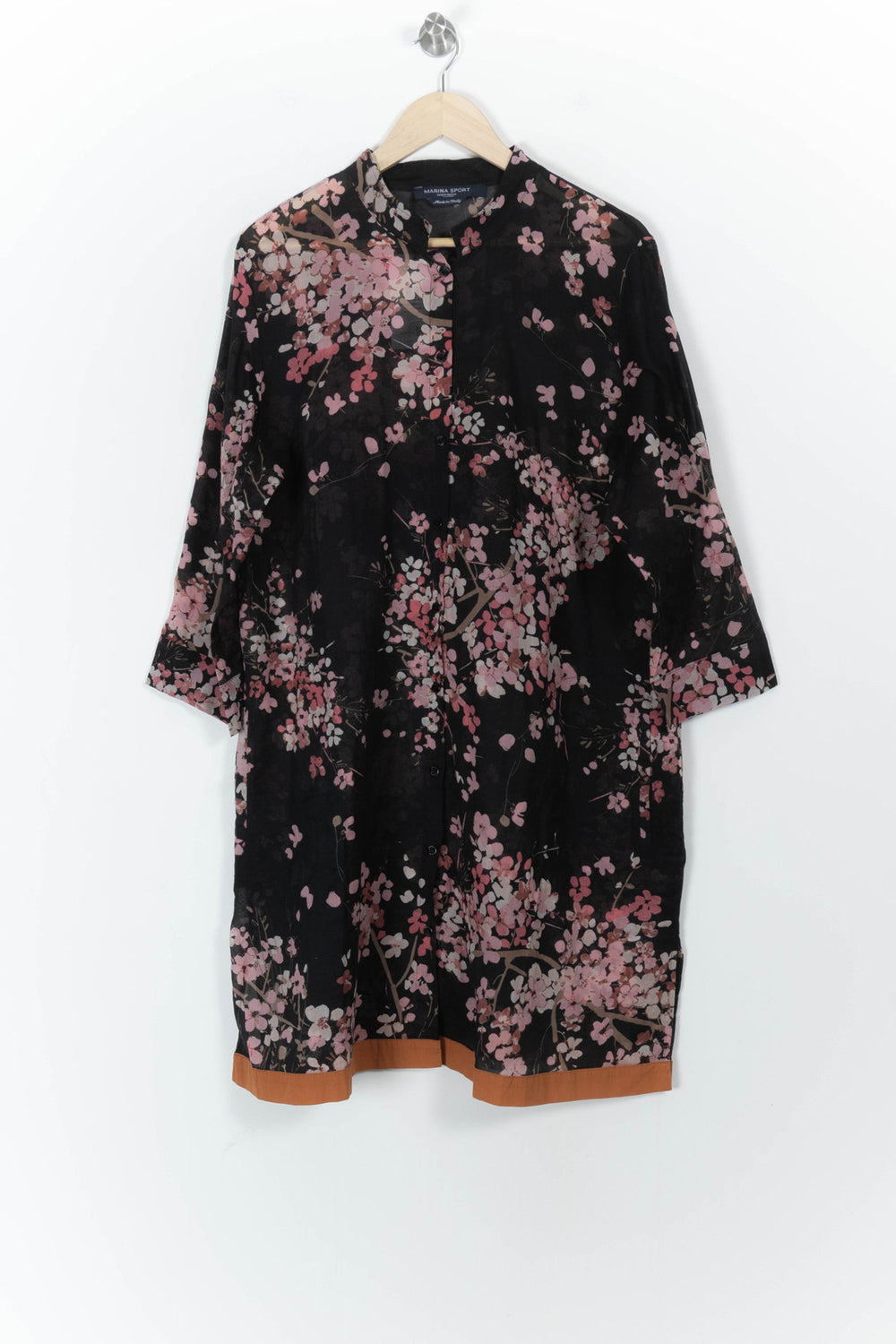 Robe Fleurie Noire et Rose - Taille XXL/44 de la marque Marina Rinaldi | PARAD52305 - Vendu par Paradigme - Image 2