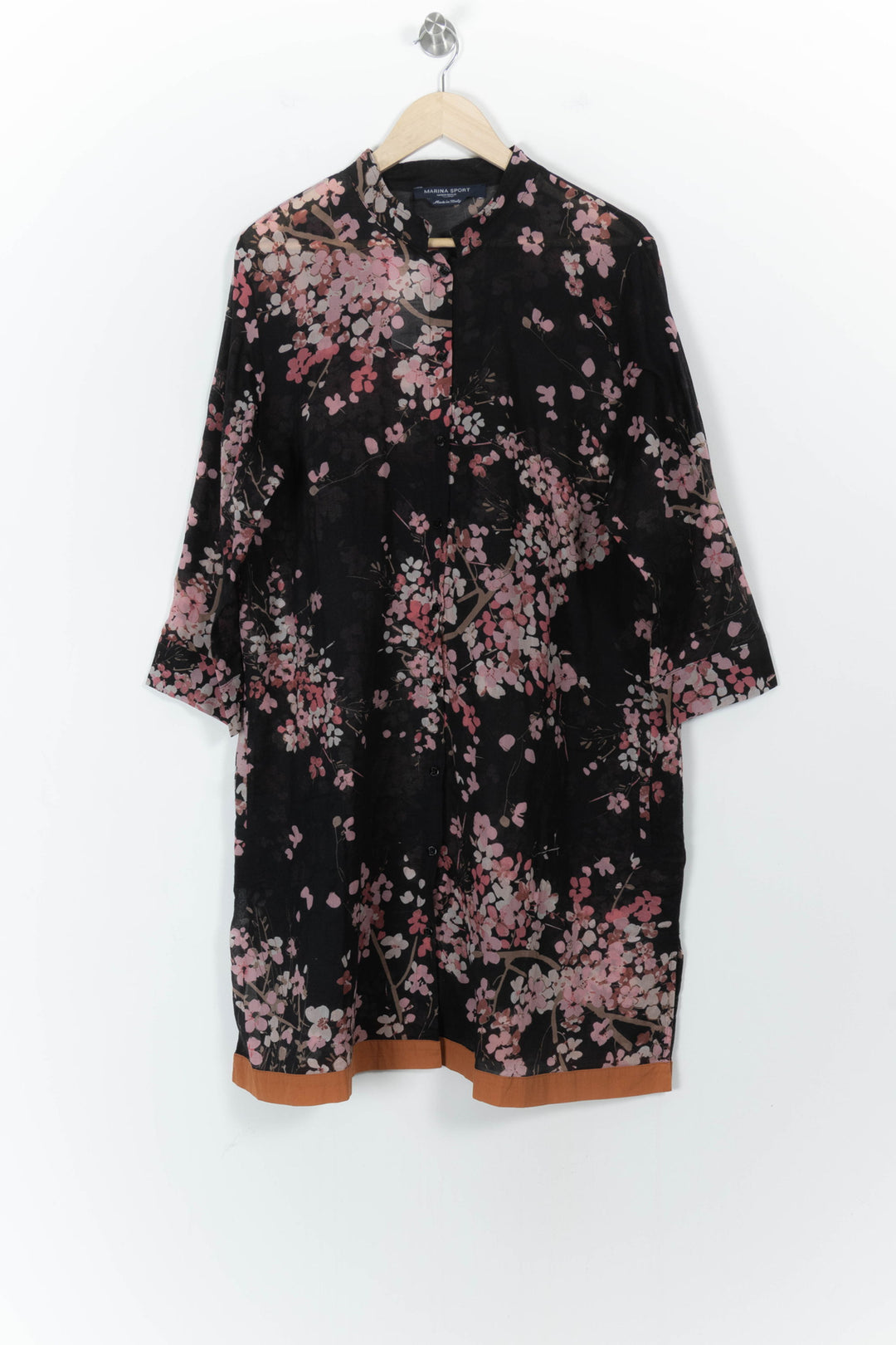 Robe Fleurie Noire et Rose - Taille XXL/44 de la marque Marina Rinaldi | PARAD52305 - Vendu par Paradigme - Image 2