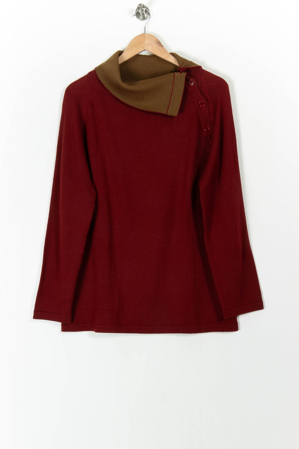 Pull Bordeaux et Marron - Taille M/38 de la marque Marina Rinaldi | PARAD52306 - Vendu par Paradigme - Image 2