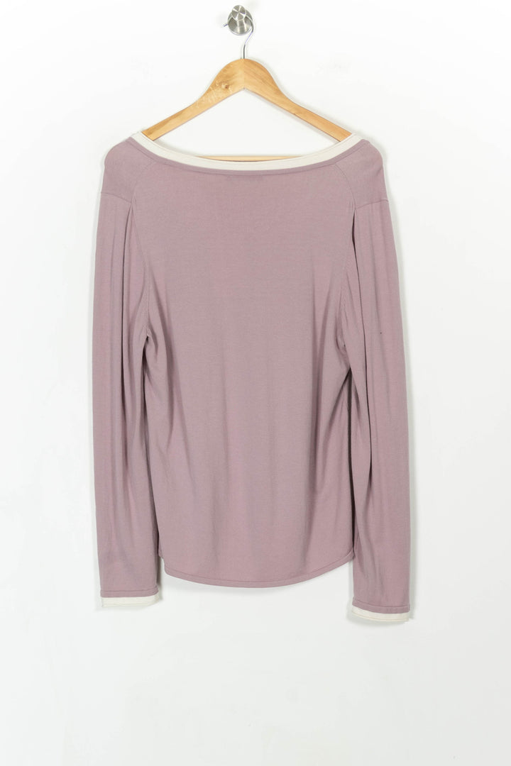 Pull Rose et Blanc - Taille M/38 de la marque Marina Rinaldi | PARAD52307 - Vendu par Paradigme - Image 4
