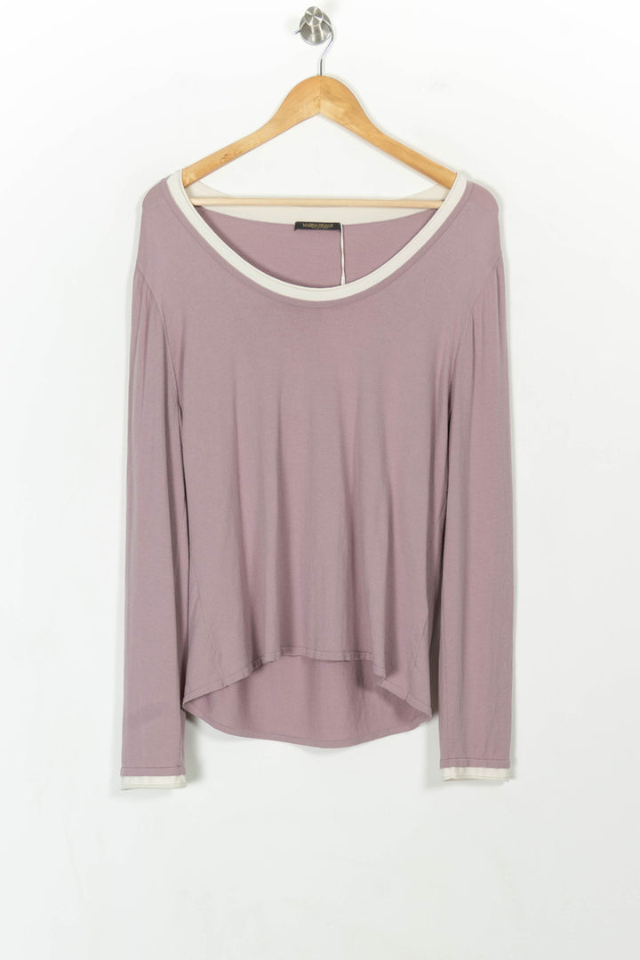 Pull Rose et Blanc - Taille M/38 de la marque Marina Rinaldi | PARAD52307 - Vendu par Paradigme - Image 2