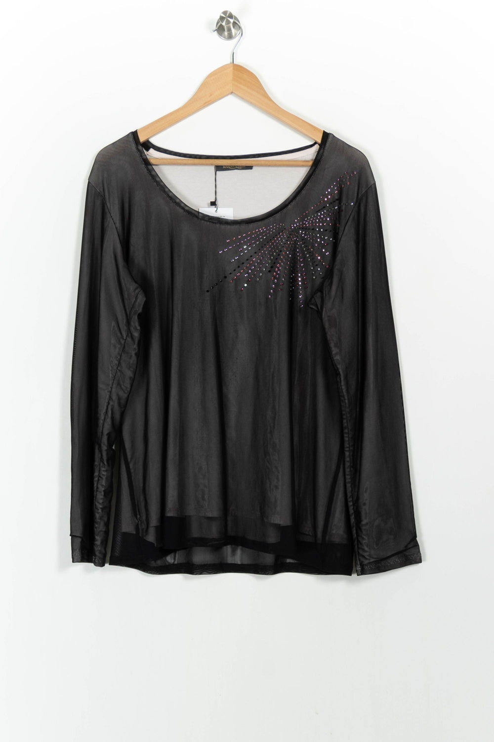 Blouse Noire - Taille XL/42 de la marque Marina Rinaldi | PARAD52311 - Vendu par Paradigme - Image 2