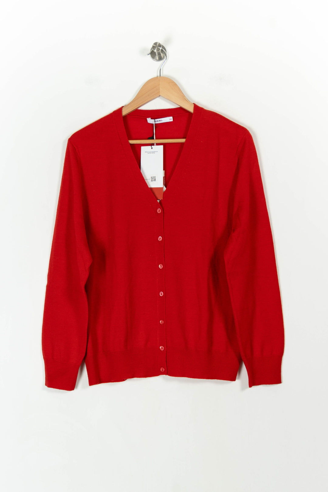 Cardigan Rouge - Taille XXXL/46 de la marque Rodier | PARAD52318 - Vendu par Paradigme - Image 2