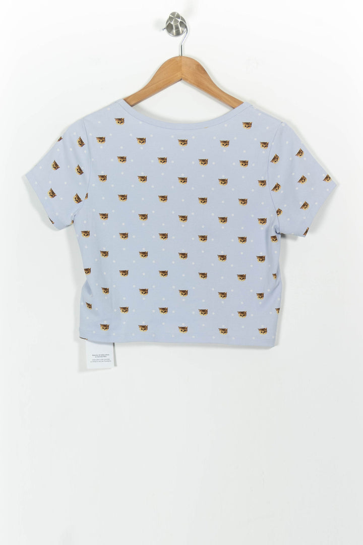 Crop Top Bleu - Taille L/40 de la marque Paul & Joe | PARAD52326 - Vendu par Paradigme - Image 4