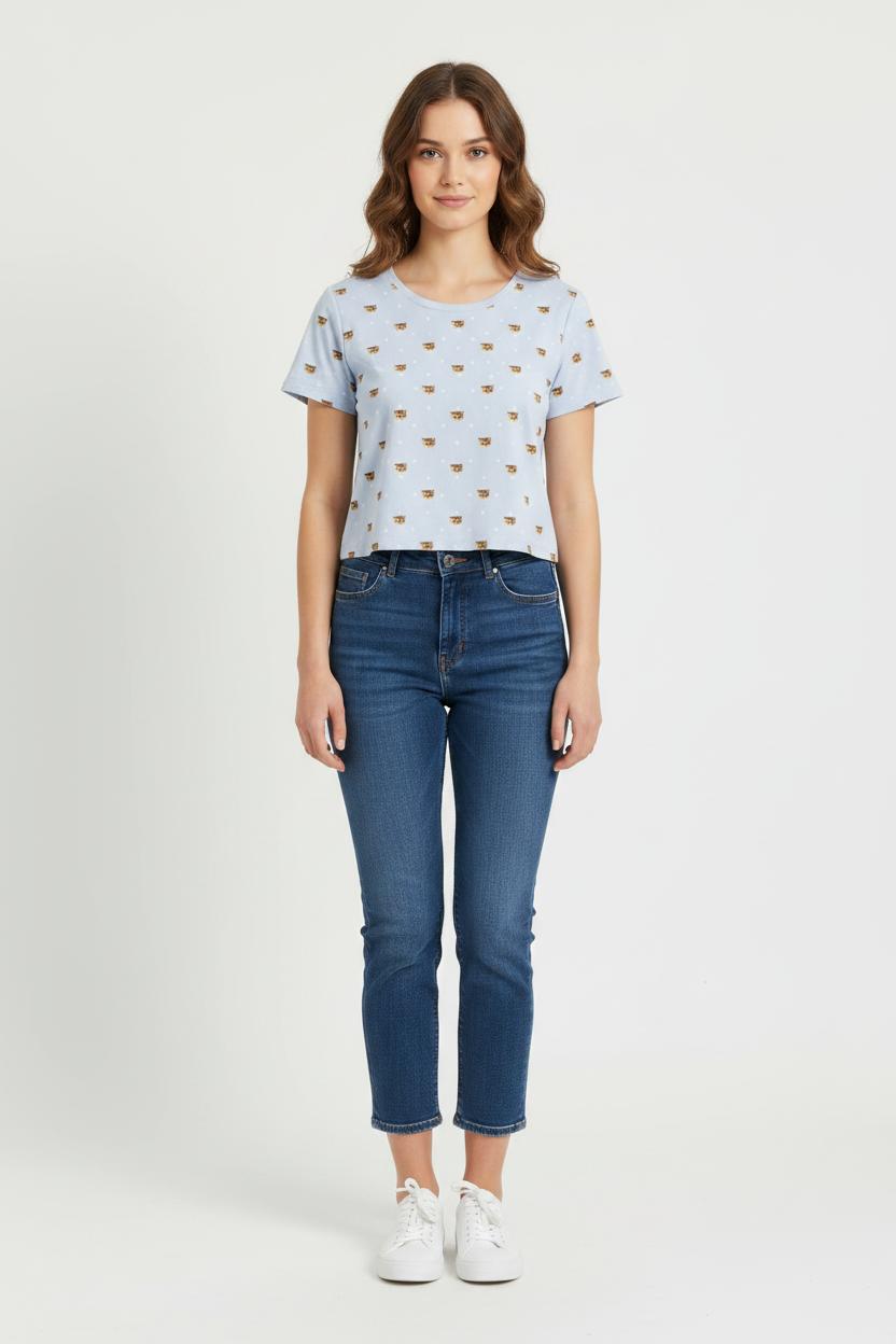 Crop Top Bleu - Taille L/40 de la marque Paul & Joe | PARAD52326 - Vendu par Paradigme - Image 1