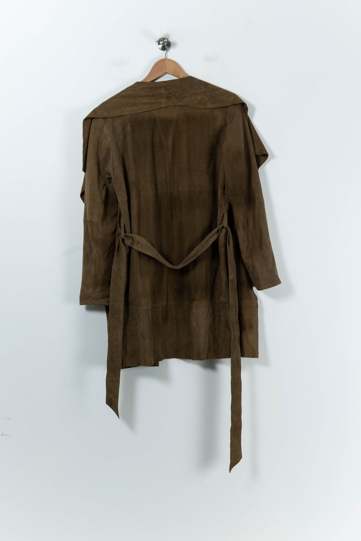 Veste Longue Marron - Taille S/36 de la marque IKKS | PARAD52343 - Vendu par Paradigme - Image 4