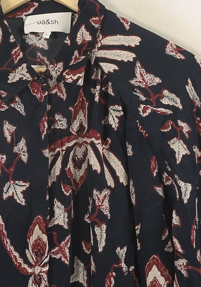 Blouse Bleu et Rouge - Taille S/36 de la marque ba&sh | PARAD52360 - Vendu par Paradigme - Image 3