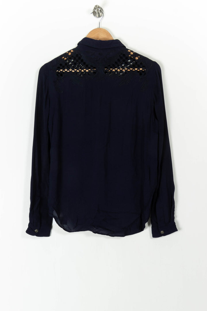 Blouse Bleue - Taille M/38 de la marque The Kooples | PARAD52377 - Vendu par Paradigme - Image 4