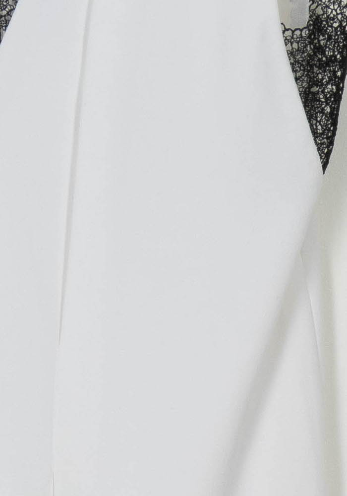Robe Sans Manches Blanche et Noire - Taille S/36 de la marque The Kooples | PARAD52380 - Vendu par Paradigme - Image 3
