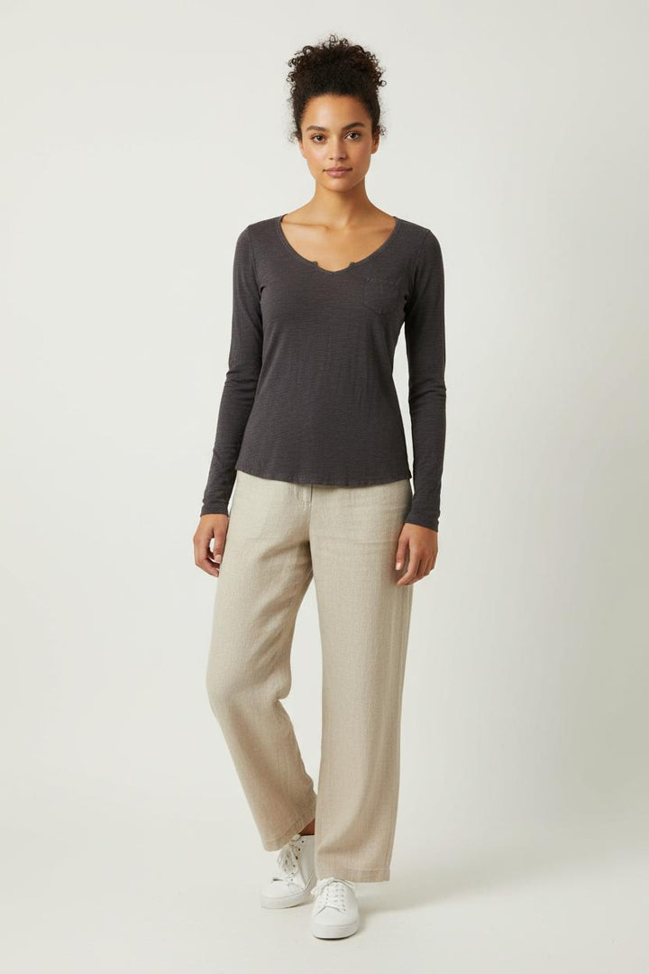 T-shirt Marron - Taille XS/34 de la marque Comptoir des Cotonniers | PARAD52396 - Vendu par Paradigme - Image 1