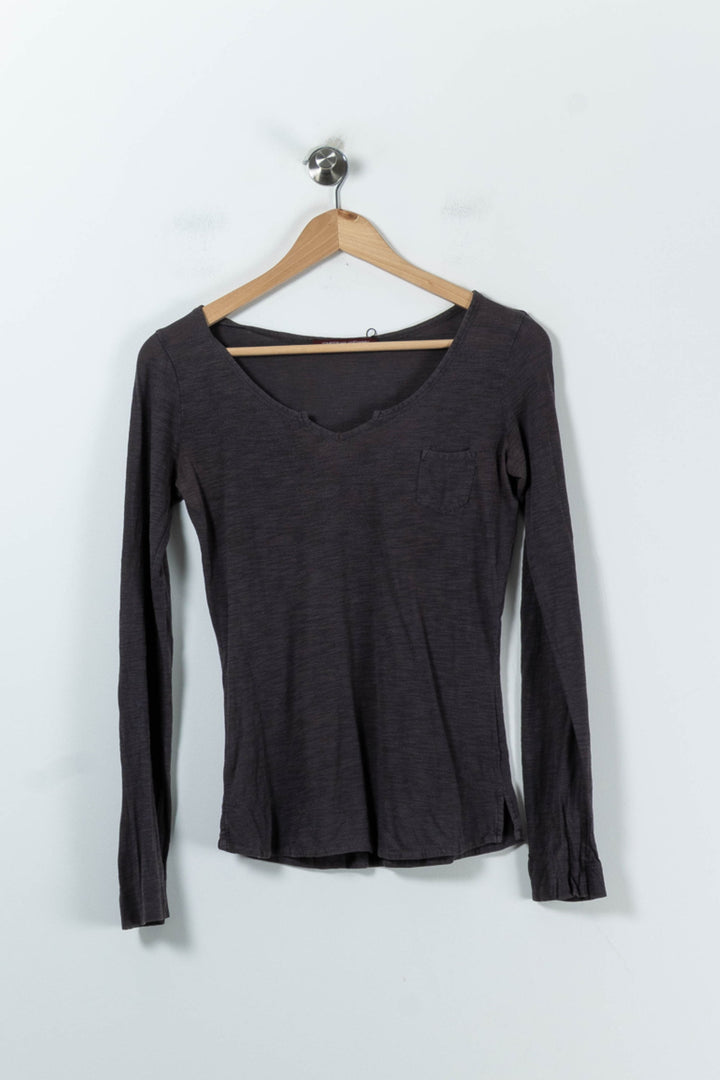 T-shirt Marron - Taille XS/34 de la marque Comptoir des Cotonniers | PARAD52396 - Vendu par Paradigme - Image 2