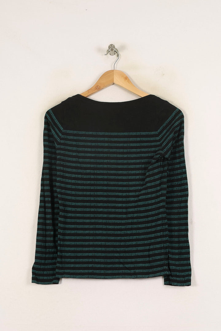 T-shirt Noir et Vert - Taille XS/34 de la marque Comptoir des Cotonniers | PARAD52403 - Vendu par Paradigme - Image 4