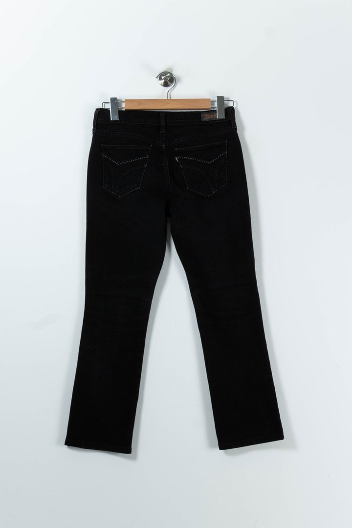 Jean Droit Noir - Taille S/36 de la marque Levi's | PARAD52409 - Vendu par Paradigme - Image 4