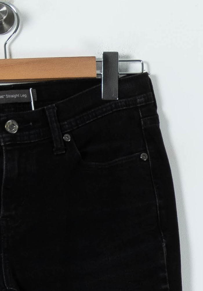 Jean Droit Noir - Taille S/36 de la marque Levi's | PARAD52409 - Vendu par Paradigme - Image 3