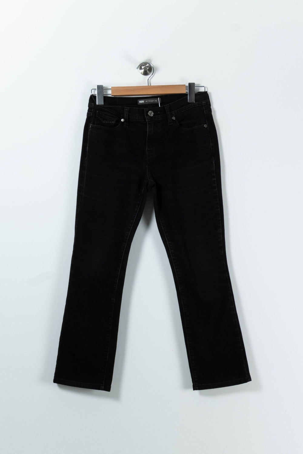 Jean Droit Noir - Taille S/36 de la marque Levi's | PARAD52409 - Vendu par Paradigme - Image 2