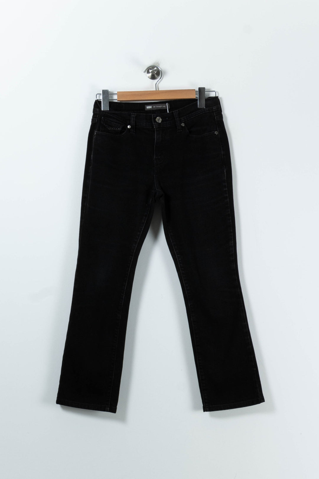 Jean Droit Noir - Taille S/36 de la marque Levi's | PARAD52409 - Vendu par Paradigme - Image 2